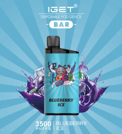 IGET Bar 3500 Puff Blueberry Ice Disposable Vape