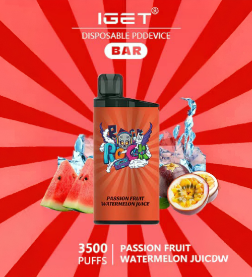 IGET Bar 3500 Puff Passionfruit Watermelon Juice Disposable Vape