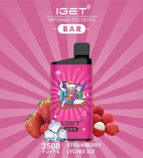 IGET Bar 3500 Puff – Strawberry Lychee