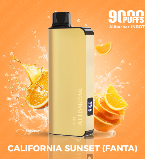 ALIBARBAR Ingot 9000 Puff Vape – California Sunset (Fanta)